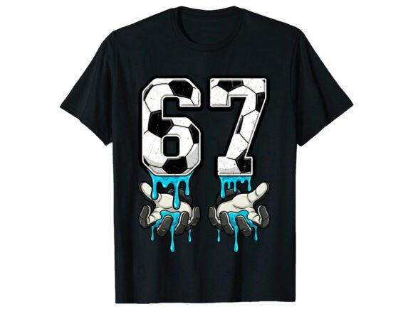 67 Soccer Player Number T-Shirt: A Bold Graphics Choice