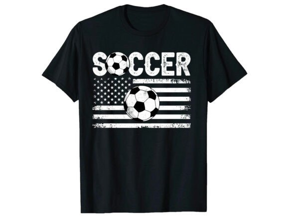 American Flag Soccer T-Shirt: A Bold Graphic Design