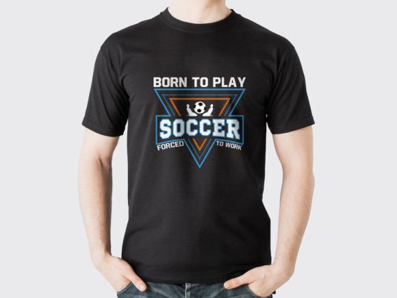 Born to Play Soccer T-Shirt Design: A Versatile Graphic Asset