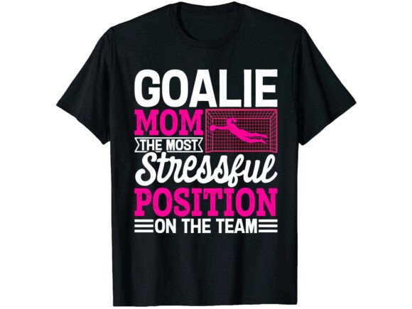 Goalie Mom Soccer T-Shirt: A Dynamic Graphics Asset