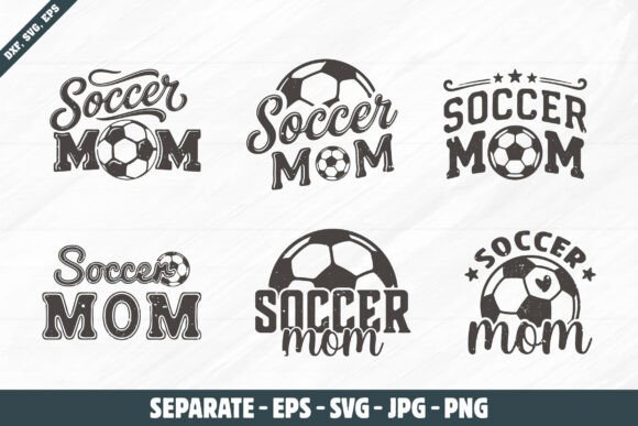 Grunge Soccer Mom T-shirt Design: A Versatile Graphics Asset