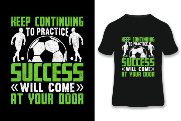 Keep Continuing Soccer T-shirt: A Versatile Graphic for Print Templates