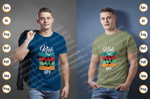 Kick Off Soccer Ball T-shirt: A Retro Embroidery Gem
