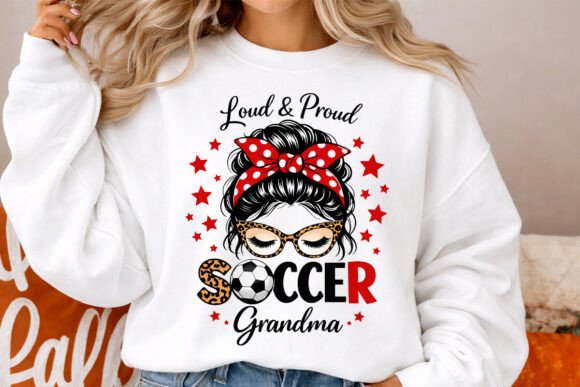 Loud and Proud Soccer Grandm PNG T-Shirt: A Graphics Gem