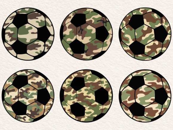Old School Camo Soccer Svg for Embroidery