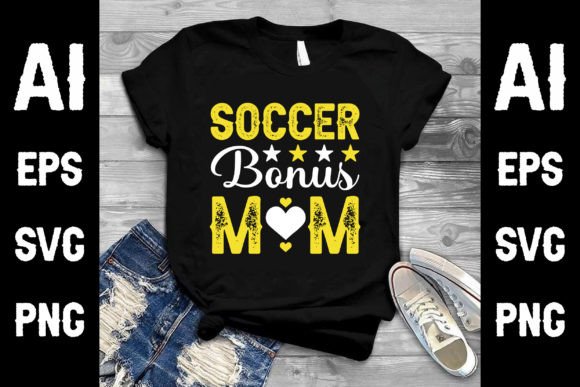 Review: Soccer Bonus Mom Messy Bun T-Shirt SVG