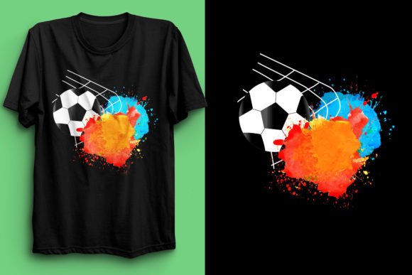 Soccer Football Color Design: Perfect for T-Shirt Graphics