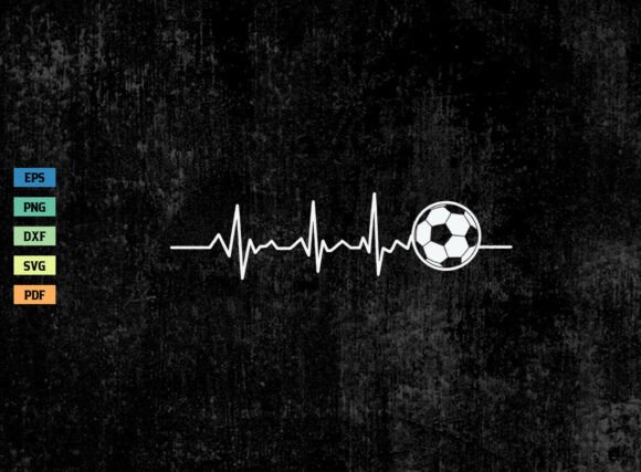 Soccer Heartbeat Shirt SVG PNG: A Graphics Asset for Crafts
