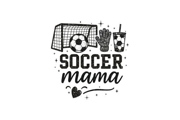 Soccer Mama Glitter Design: A Sparkling Addition to T-Shirt Graphics