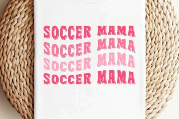 Soccer Mama Retro T-shirt Design Vector