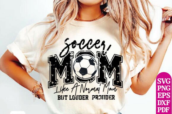Soccer Mom PNG, Distressed Varsity: A Versatile Graphics Asset