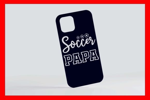 Soccer Papa T-Shirt: A Fun Graphics Asset for Print Templates